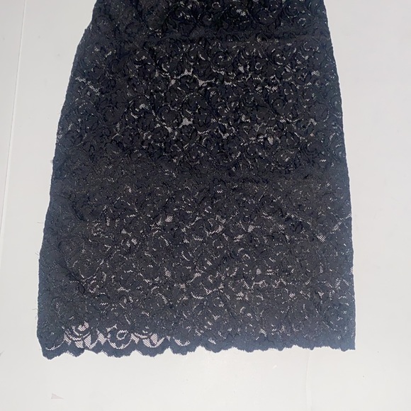 Marciano Black Lace Corset Bustier Longline Bra Tank in Small Stretchy and Sheer - Picture 7 of 10